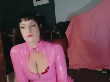 sloanefluxxx — Pale #tattooed #goth with Pink #Latex Dress and #Stockings with #toys and #oil and fun